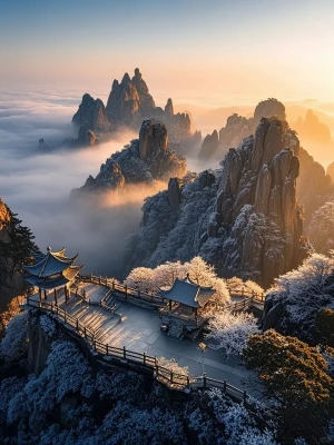 冬天的黄山