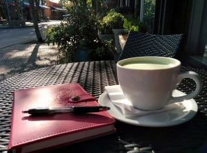 咖啡厅安静的写作那是优雅时间